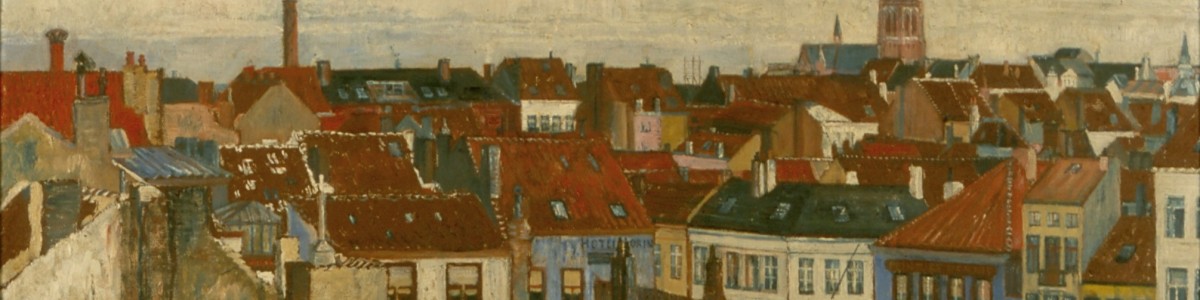 James Ensor, De daken van Oostende, 1901