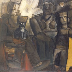 Permeke_Boerengezin met kat 1928_Olieverf op doek