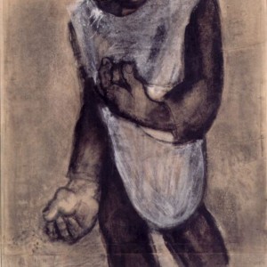 Permeke_De zaaier 1932_Houtskool en krijt op papier