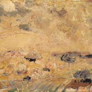 Permeke_Landschap in Devonshire 1917_Olieverf op unalit