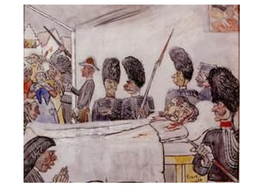 James Ensor, De_gendarmen